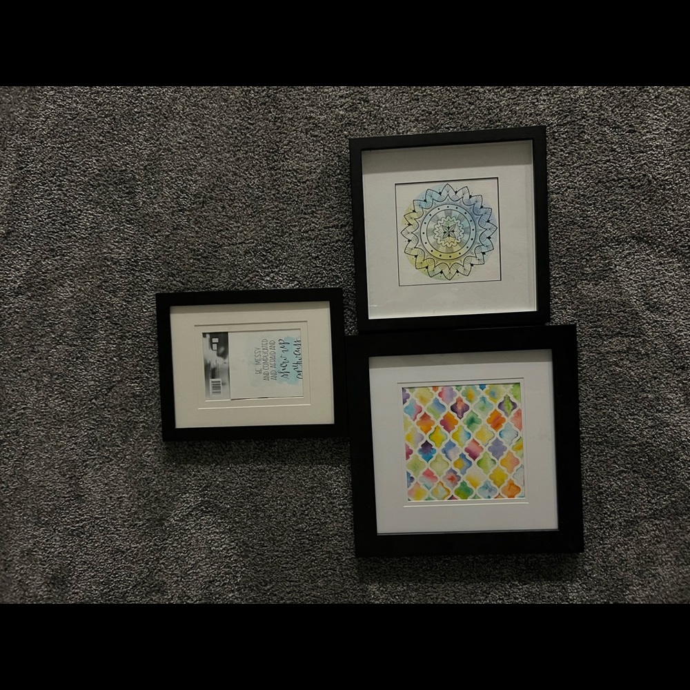 Frames with prints